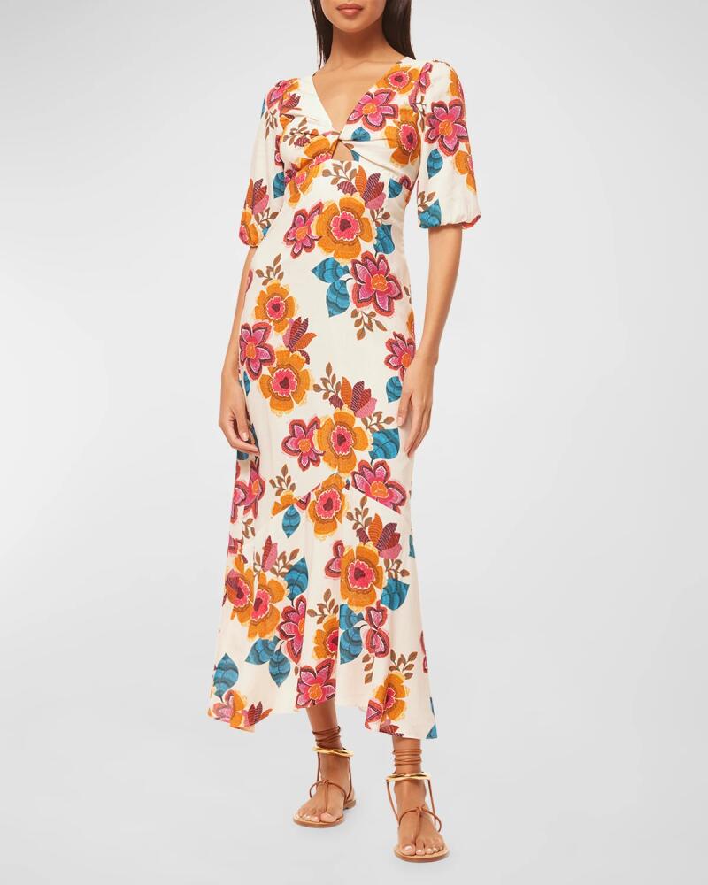 MISA Los Angeles Wallis Floral Midi Dress Cover