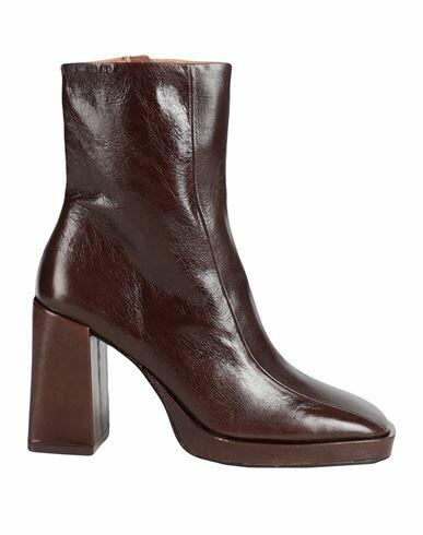 Jonak Woman Ankle boots Brown Soft Leather Cover