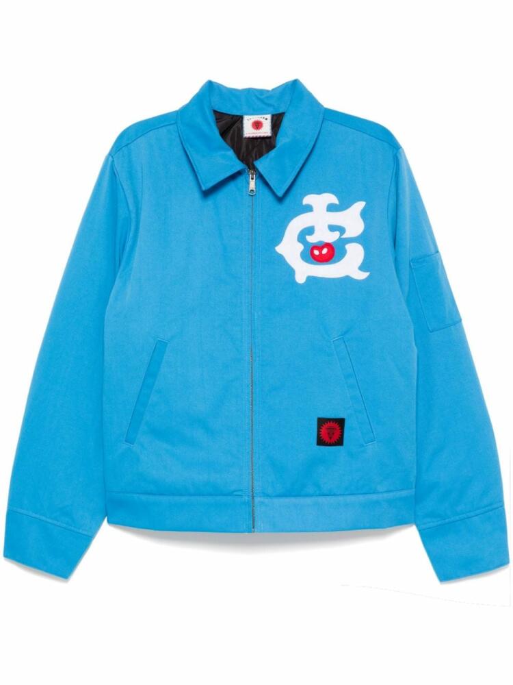 ICECREAM logo-patch padded jacket - Blue Cover