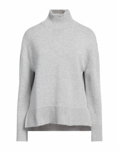 Peserico Easy Woman Turtleneck Light grey Merino Wool, Cashmere Cover