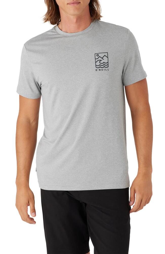 O'Neill TRVLR UPF Staple Performance T-Shirt in Heather Grey Cover