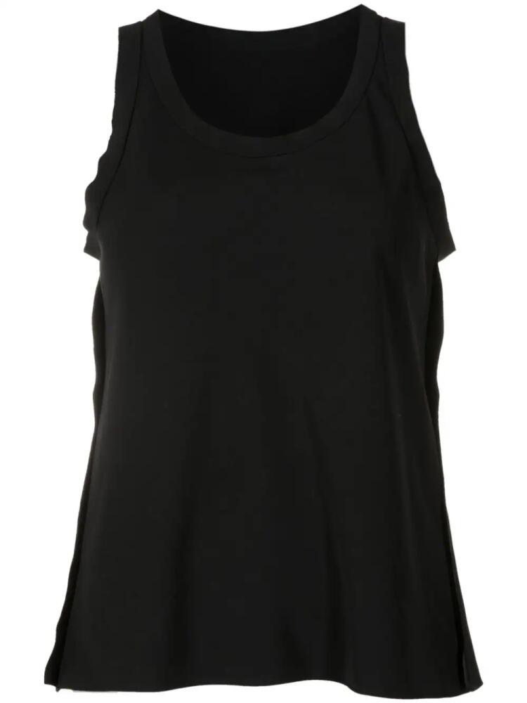 Uma | Raquel Davidowicz Stapler stretch-crepe tank top - Black Cover