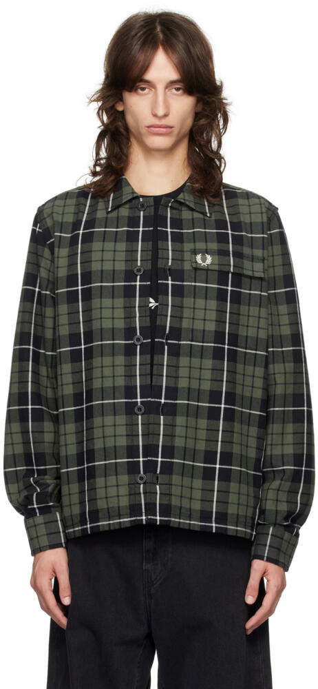 Fred Perry Green Check Overshirt Cover