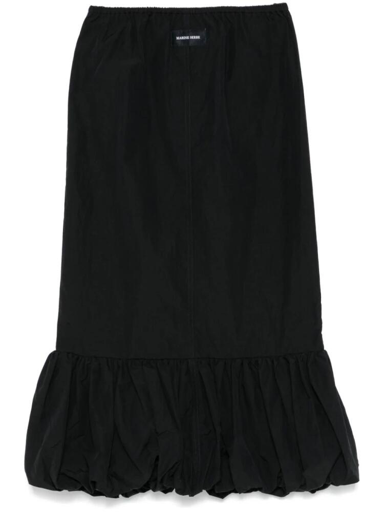 Marine Serre Bubble midi skirt - Black Cover