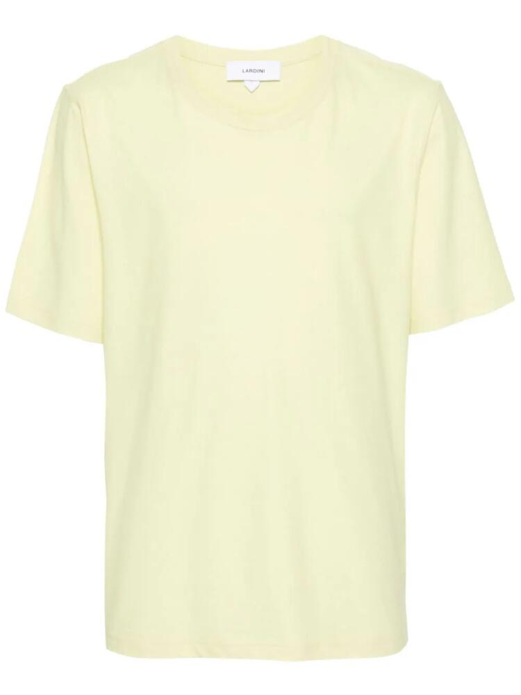 Lardini round-neck cotton T-shirt - Yellow Cover