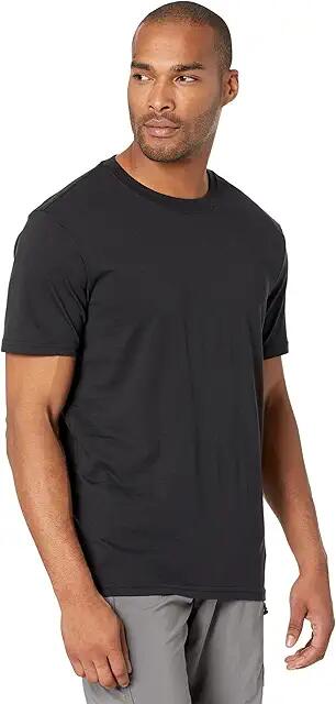 Prana prAna(r) Crew T-Shirt Standard Fit (Black) Men's Clothing Cover