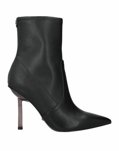 Guess Woman Ankle boots Black Textile fibers Cover