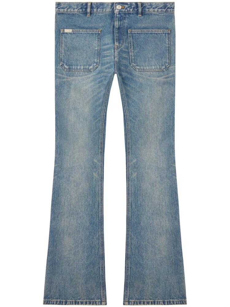 Courrèges mid-rise bootcut jeans - Blue Cover