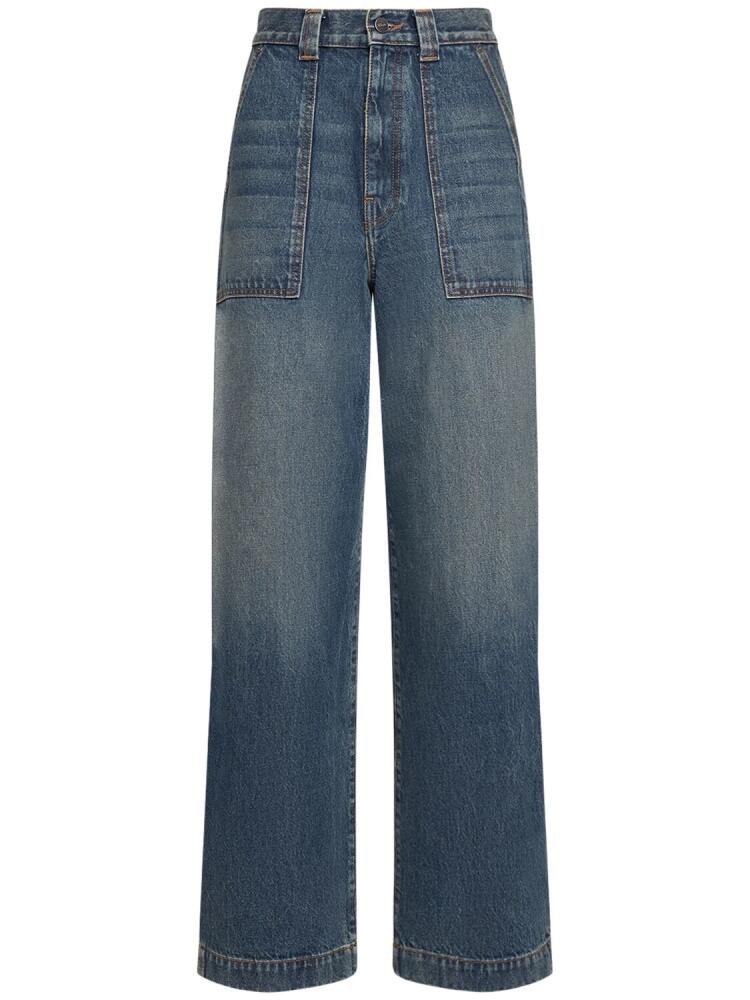 KHAITE Hewitt High Rise Straight Jeans Cover