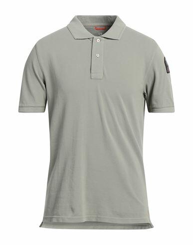 Parajumpers Man Polo shirt Sage green Cotton Cover