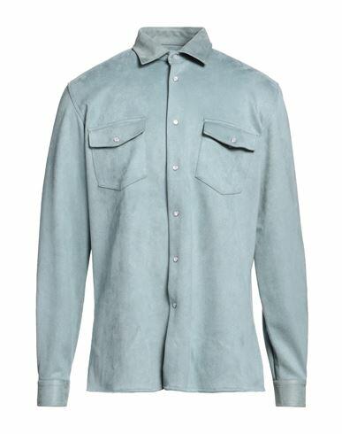 Stilosophy Man Shirt Sage green Polyester, Elastane Cover