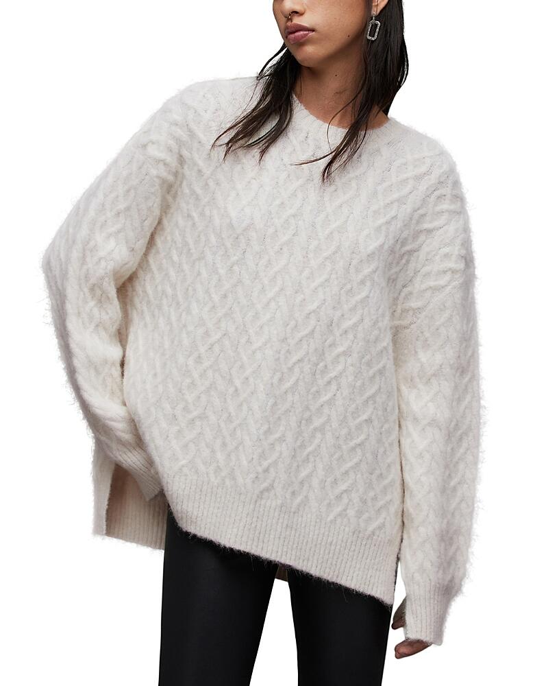 Allsaints Sirius Cable Knit Crewneck Sweater Cover