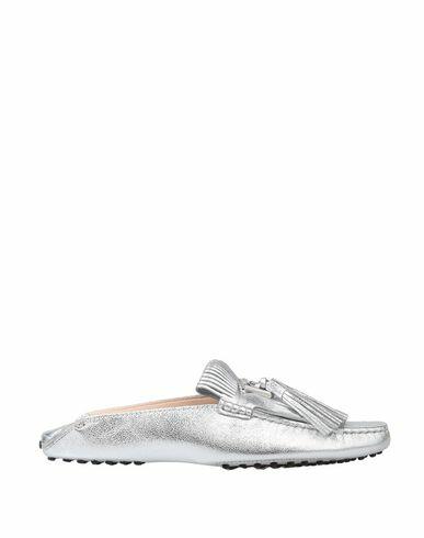 Tod's Woman Mules & Clogs Silver Soft Leather Cover