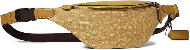 COACH Charter Belt Bag 7 in Micro Signature Jacquard (Yellow/Flax) Bags Cover