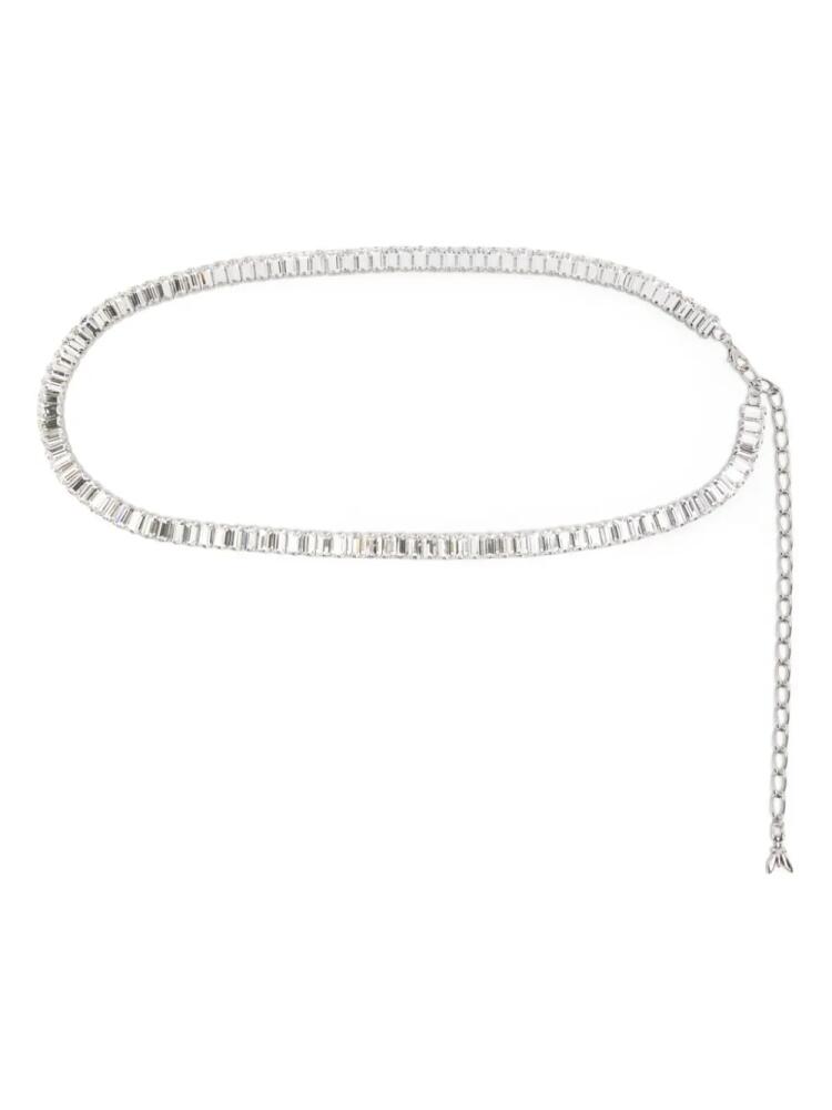 Patrizia Pepe crystal-embellished belt - Silver Cover