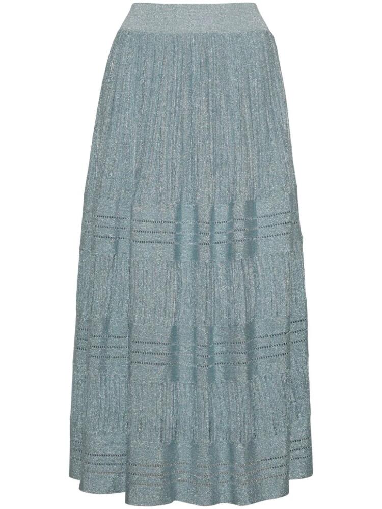 Adam Lippes tiered midi skirt - Blue Cover