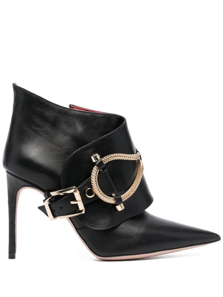 HARDOT chain-link trim ankle boots - Black Cover