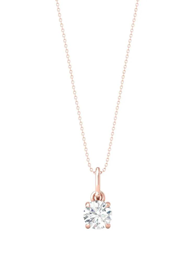 VEYNOU 14kt rose gold Ella diamond necklace - Pink Cover