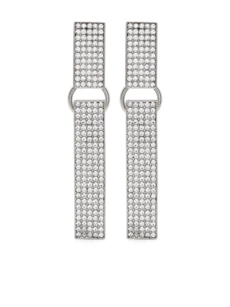 Alessandra Rich pendant clip-on earrings - Silver Cover