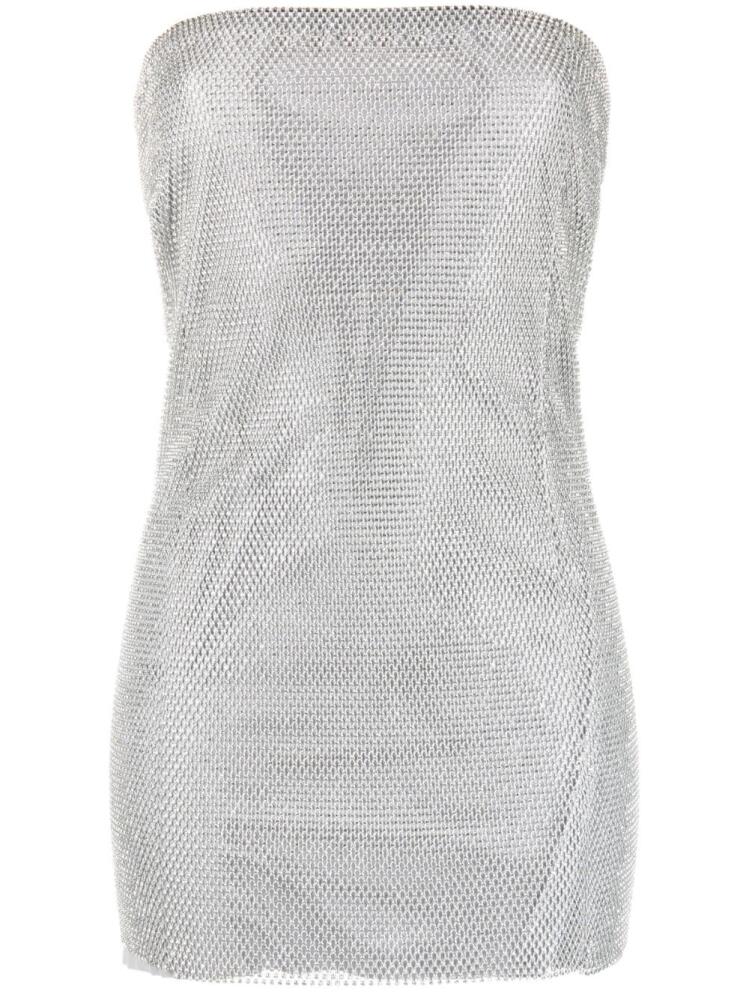 Santa Brands embellished strapless minidress - Silver Cover