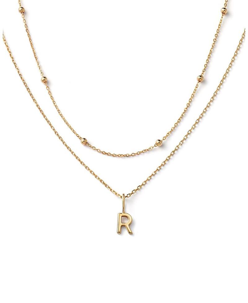 Ana Luisa 10K Gold Layered Letter Necklace Cover