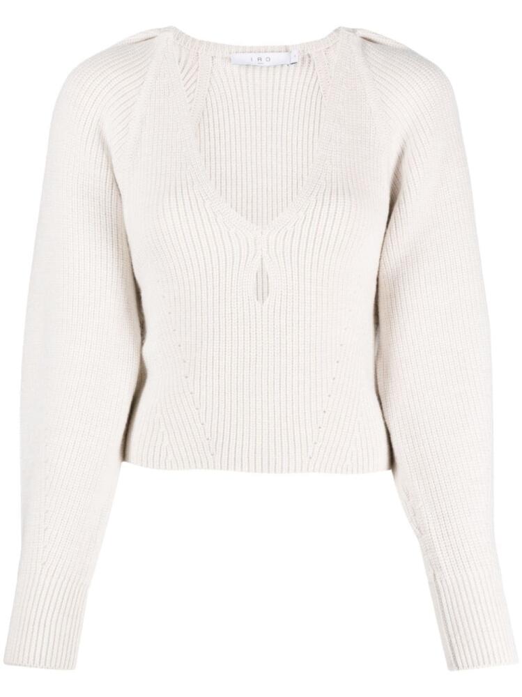 IRO Adsila cut-out wool jumper - Neutrals Cover