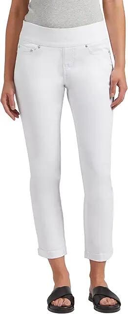 Jag Jeans Amelia Mid-Rise Slim Ankle Pants (White) Women's Casual Pants Cover