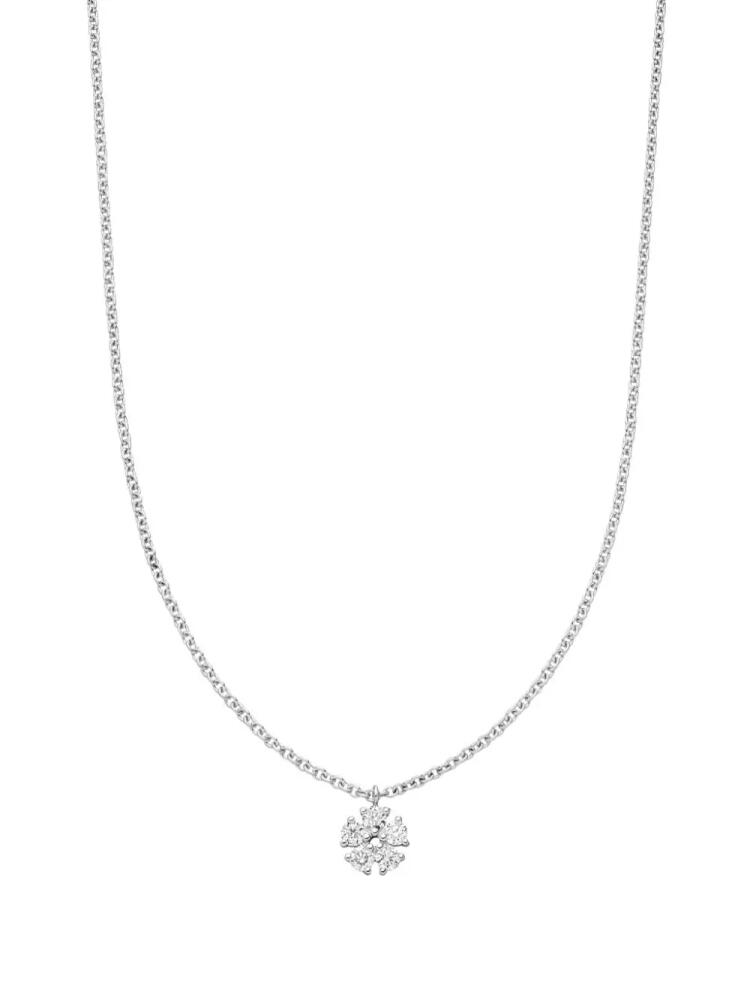 VEYNOU 14kt white gold Lily diamond necklace - Silver Cover