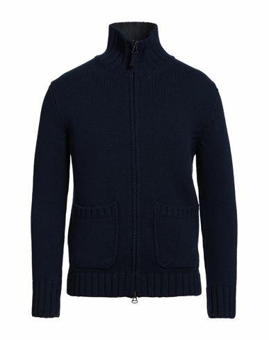 H953 Man Cardigan Navy blue Merino Wool Cover