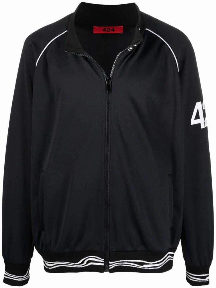 424 zip-up bomber jacket - Black Cover