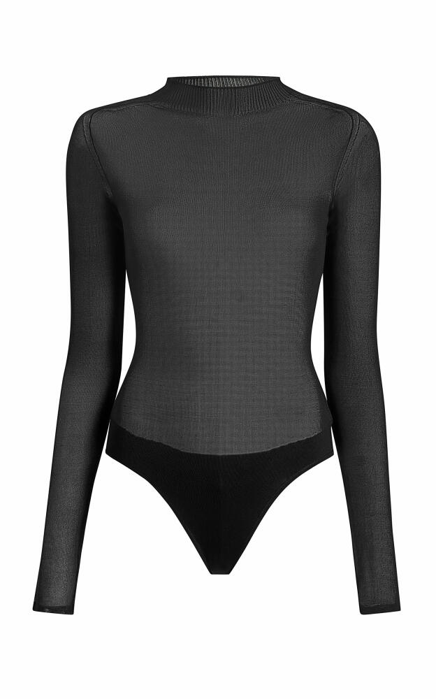 Khaite - Enzo Knit Silk-Blend Bodysuit - Black Cover