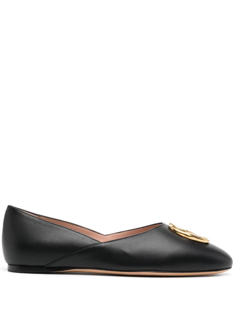 Bally Gerry leather ballerina shoes - Black Cover