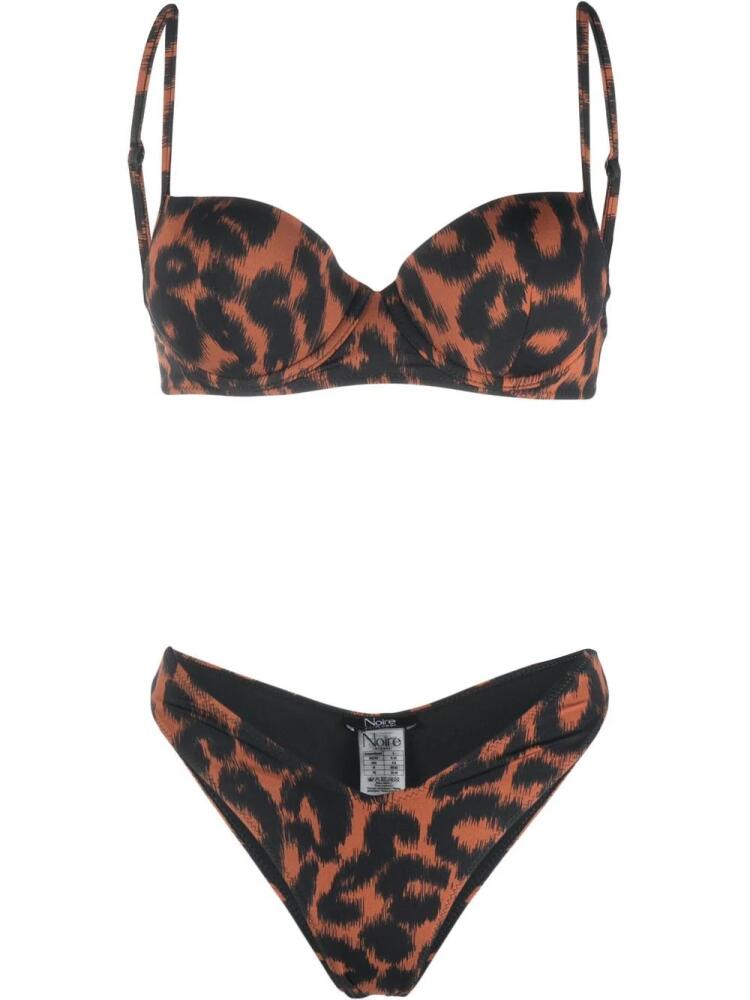 Noire Swimwear leopard-print bikini - Black Cover