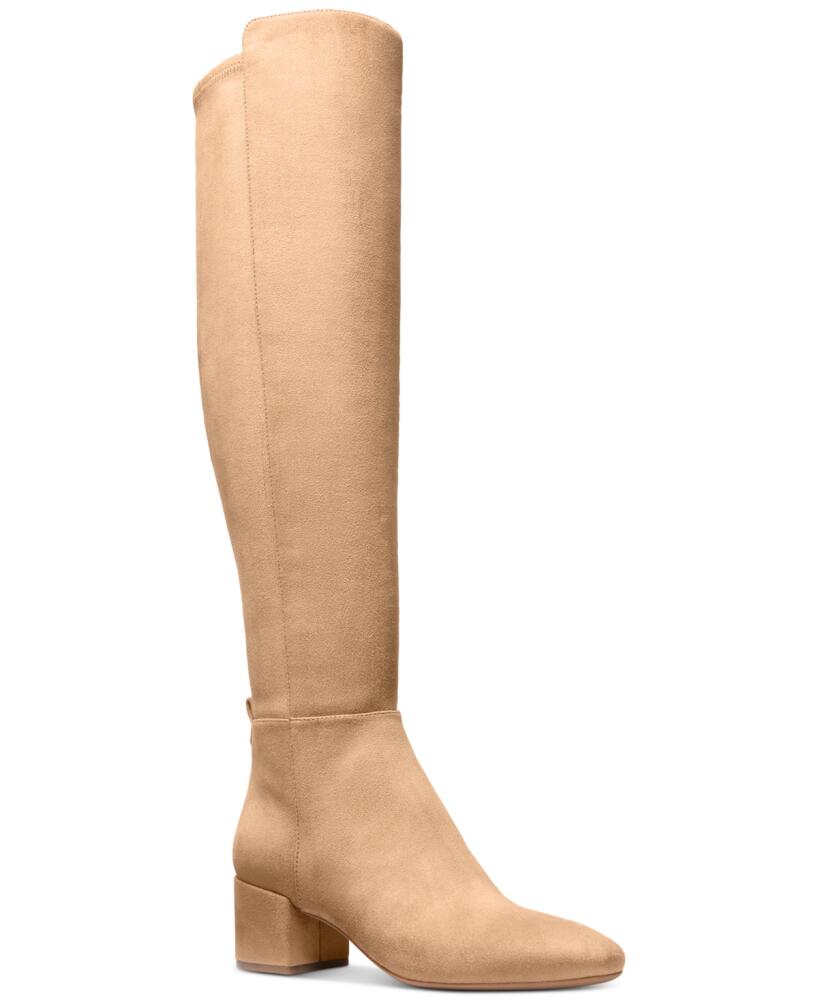 Michael Michael Kors Women's Braden Knee High Block Heel Boots - Camel Cover