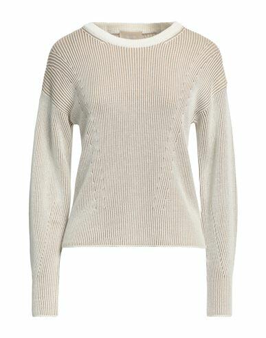 Drumohr Woman Sweater White Silk, Cotton Cover