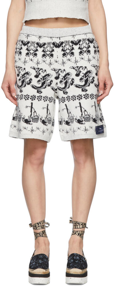 Stella McCartney White Fantasia Fair Isle Shorts Cover