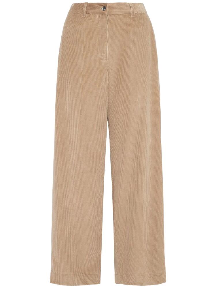 'S MAX MARA Udine Velvet Wide Leg Pants Cover