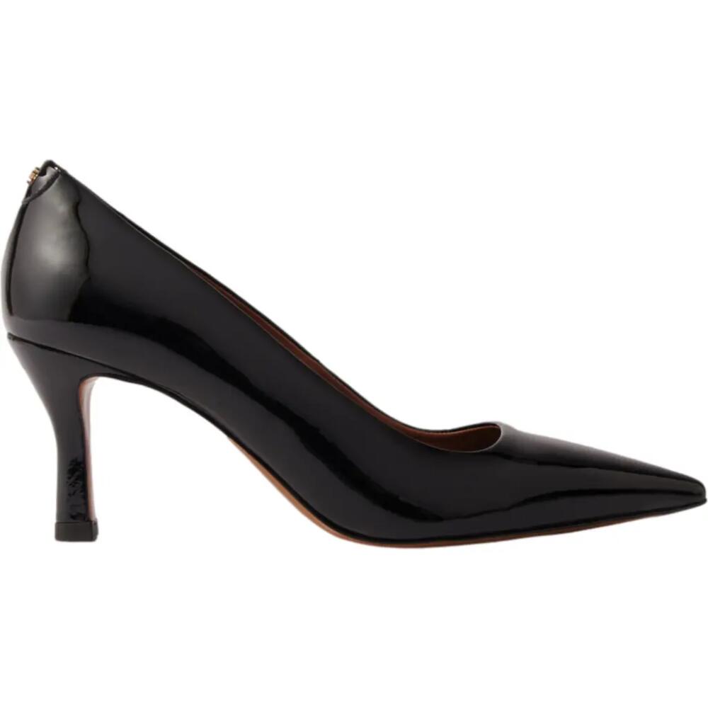 maje Leather pumps with pointed toes in Black Cover