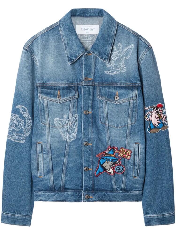 Off-White Character Skate denim jacket - Blue Cover