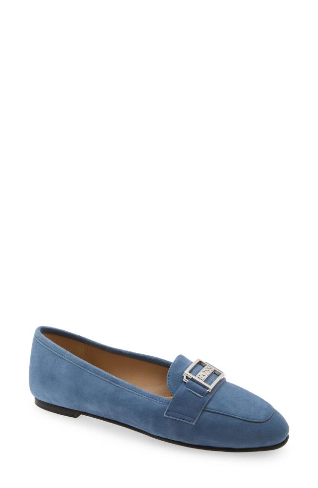 BOSS Maude Moc Toe Loafer in Open Blue Cover