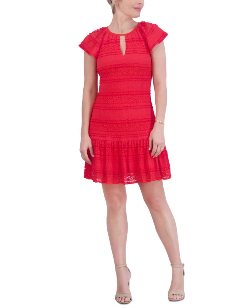 Jessica Howard Women's Lace A-Line Dress - Red Cover