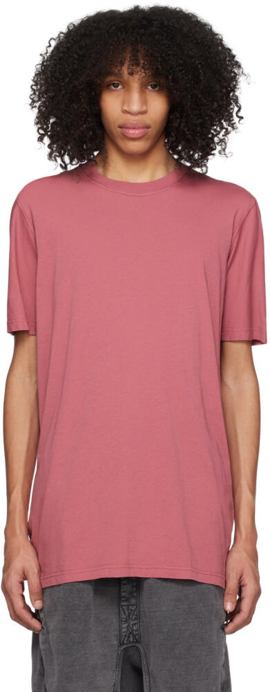 11 by Boris Bidjan Saberi Pink Garment-Dyed T-Shirt Cover