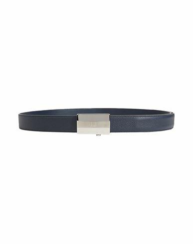 Dunhill Man Belt Navy blue Leather Cover