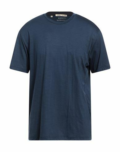 Maurizio Baldassari Man T-shirt Midnight blue Virgin Wool Cover