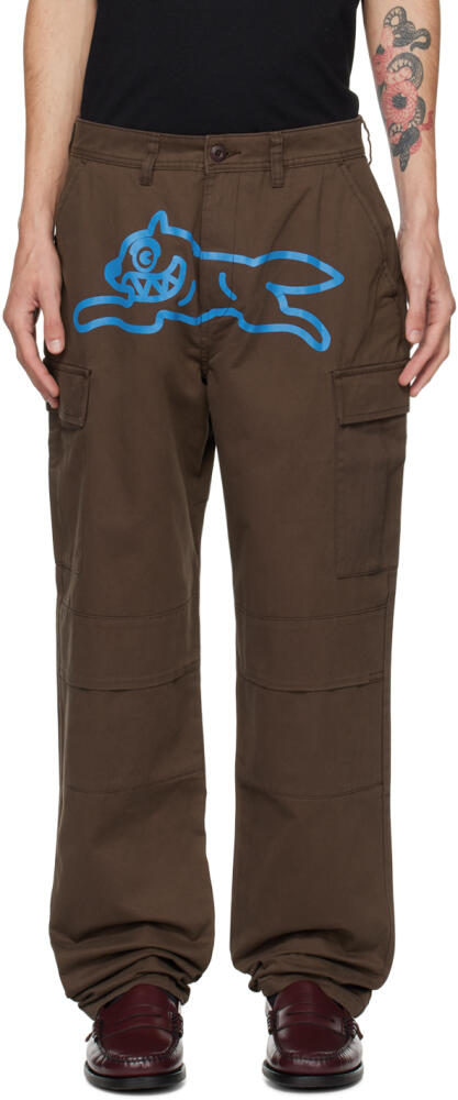 ICECREAM Brown Running Dog Cargo Pants Cover