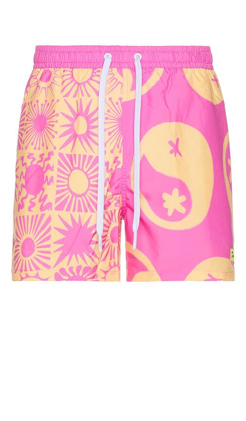 Duvin Design Sunburst Swim Short in Pink Cover