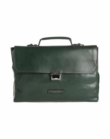 The Bridge Man Handbag Dark green Leather Cover