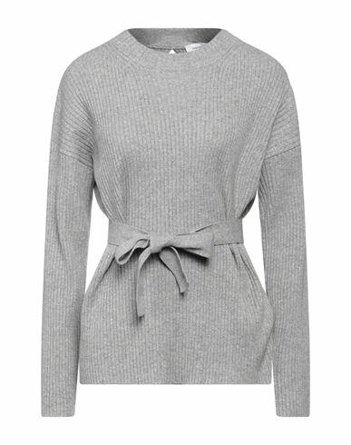 Fabiana Filippi Woman Sweater Light grey Virgin Wool, Silk, Cashmere Cover