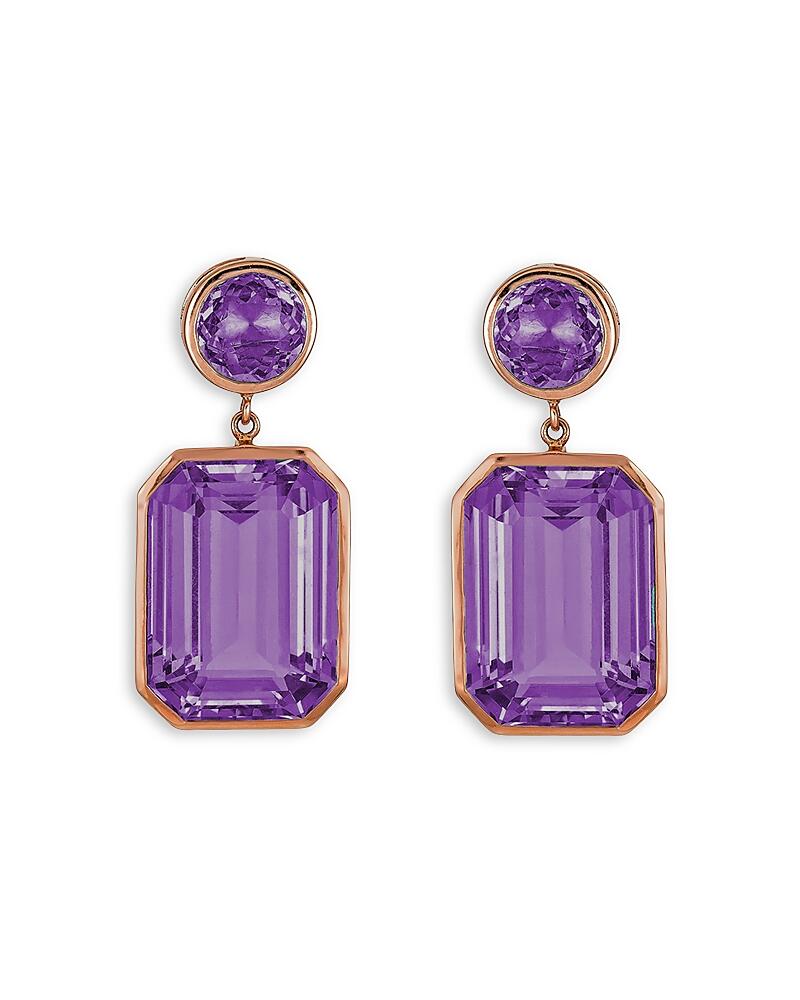 Piranesi 18K Rose Gold Pietra Amethyst Drop Earrings Cover