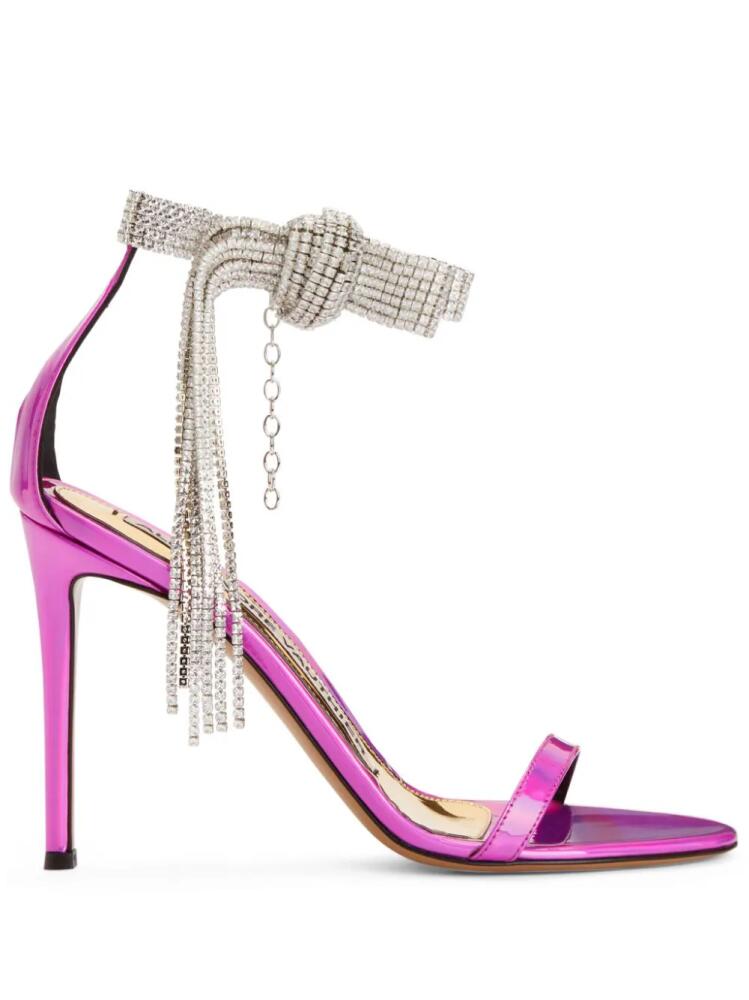 Alexandre Vauthier Diana 105mm crystal-embellished sandals - Pink Cover